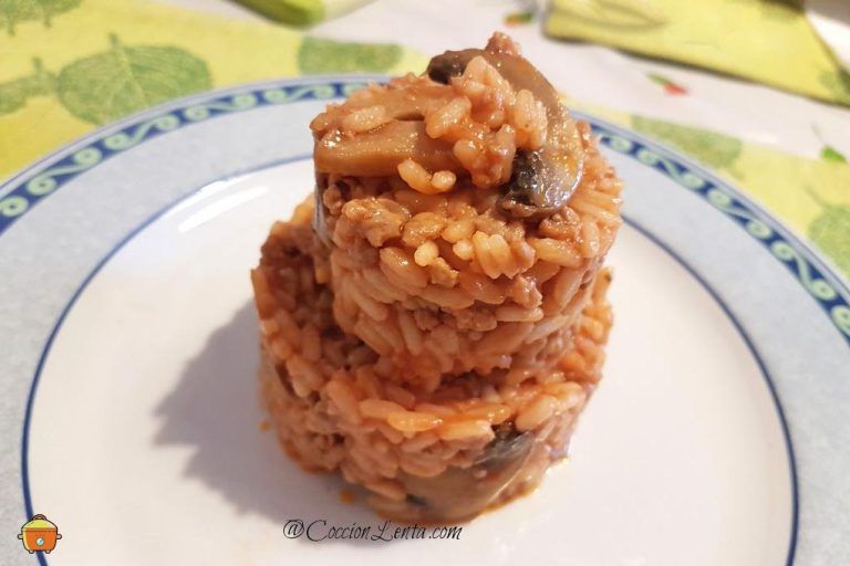 Risotto con champiñones